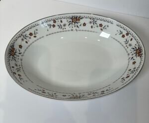 Claremont Japan Fine Porcelain China Oval Serving Bowl 8" x 10"
